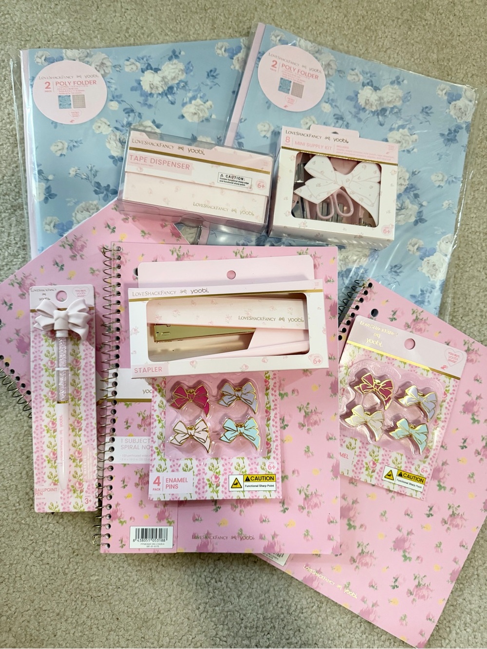 LoveShackFancy x Target - Yoobi school supplies bundle